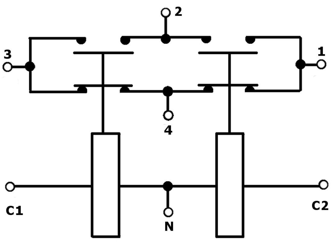 Doppel-Schwerlast-Relais (24 V, 500 A, für WF13/WF16)