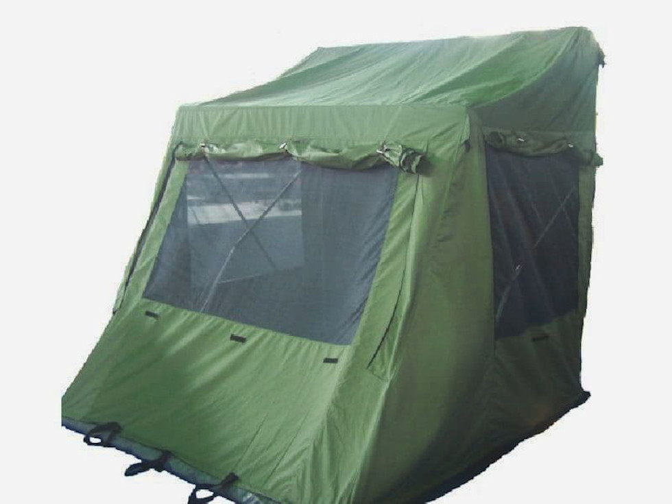 Anbauzelt 200x200x200 cm – Erweiterung zum Autodachzelt (grün)