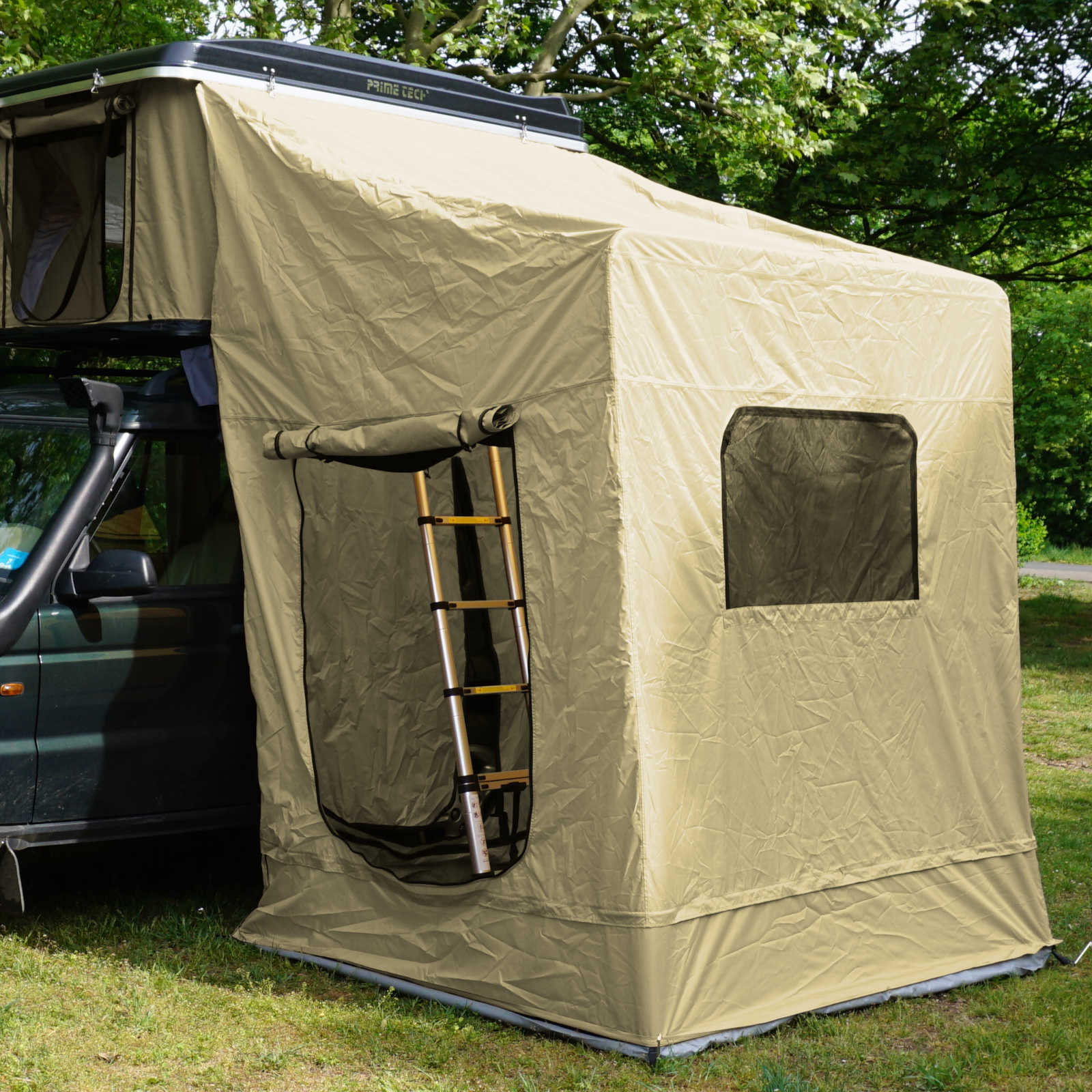 Vorzelt zum Autodachzelt Nevada Pro hell-beige