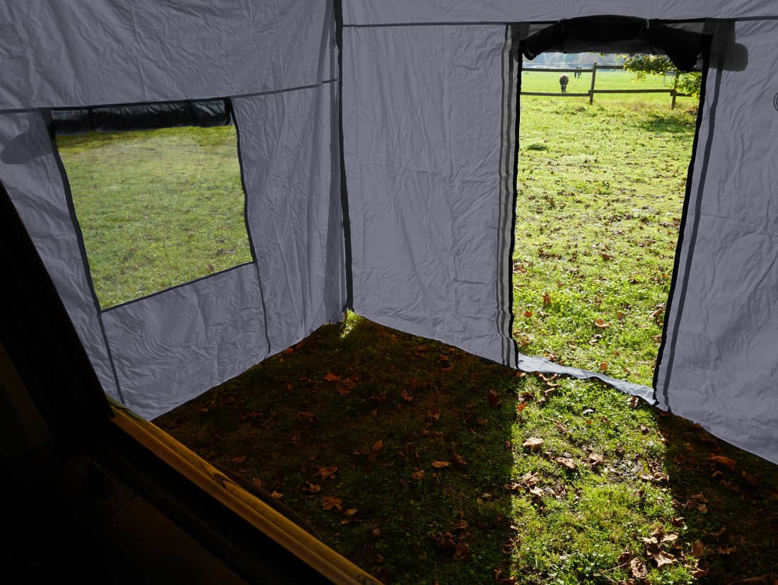 Seitenwände zur Fahrzeug-Markise (200x200x210 cm, grau)