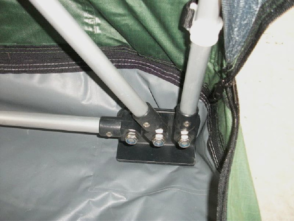 Anbauzelt 200x200x200 cm – Erweiterung zum Autodachzelt (grün)