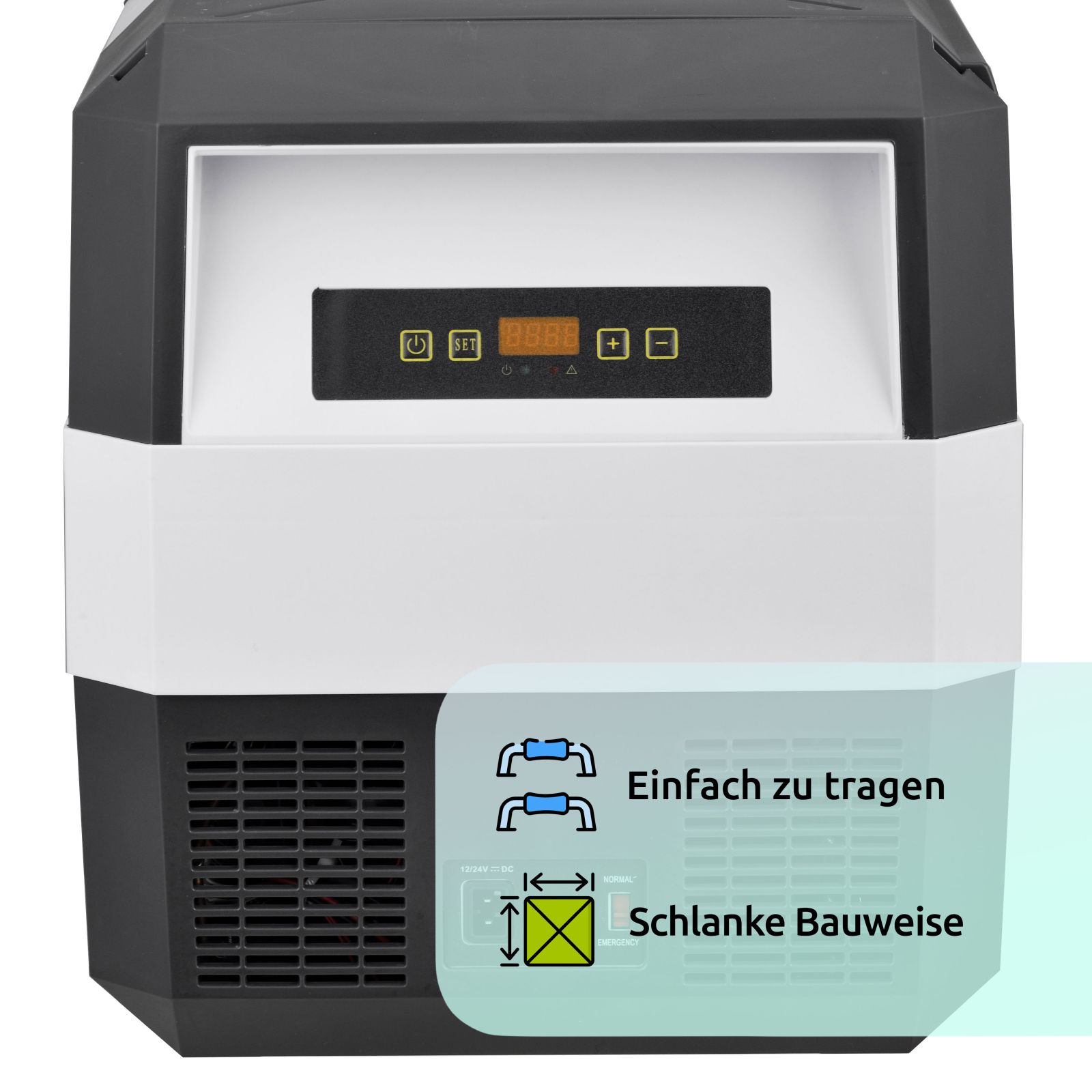 Kompressor-Kühlbox Eco-Line bis -22° C, 12/24 V (25 l)   Solarpanel
