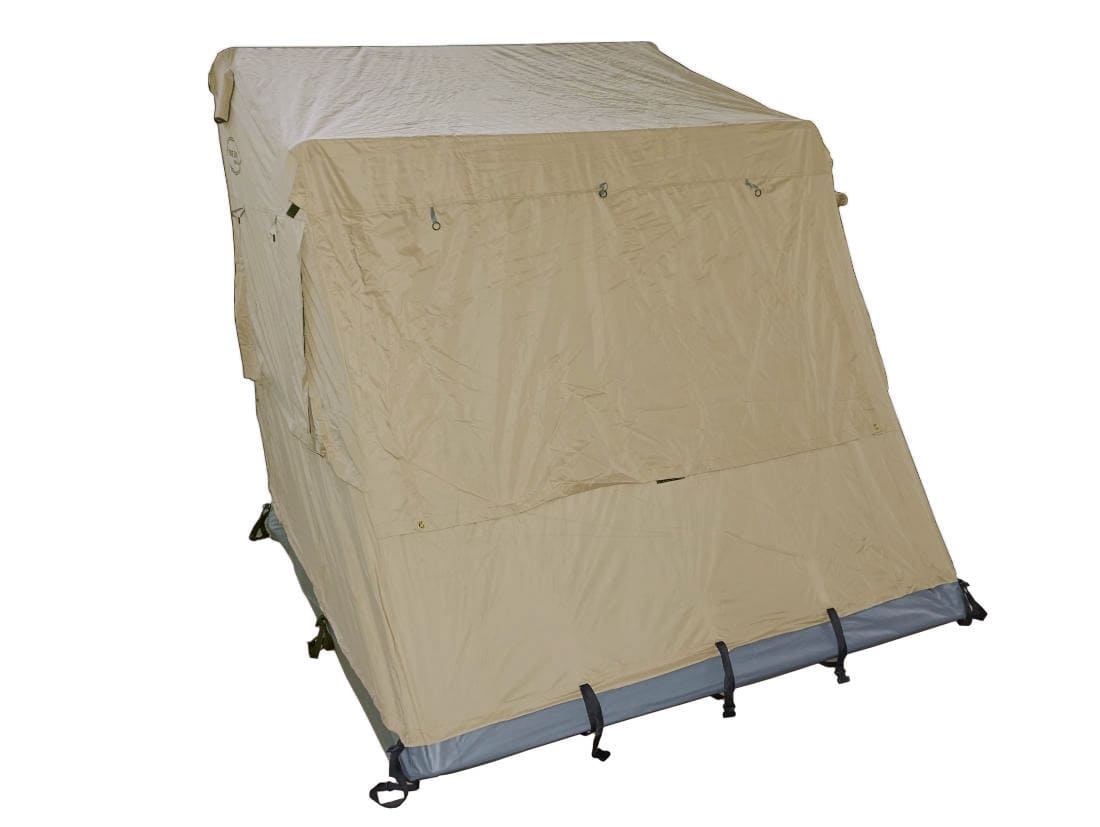 Anbauzelt 200x200x200 cm – Erweiterung zum Autodachzelt (beige)