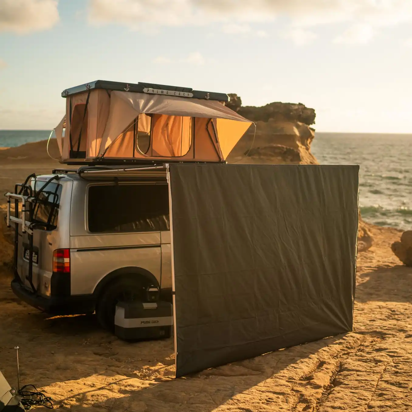 Tarp Pro – Erweiterung zur Fahrzeug-Markise 200 cm, oliv-grün