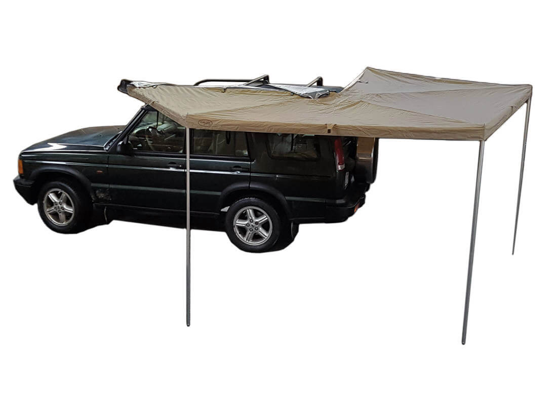 Prime Wing 270° Markise, Fahrerseite beige - auch für Dachzelte