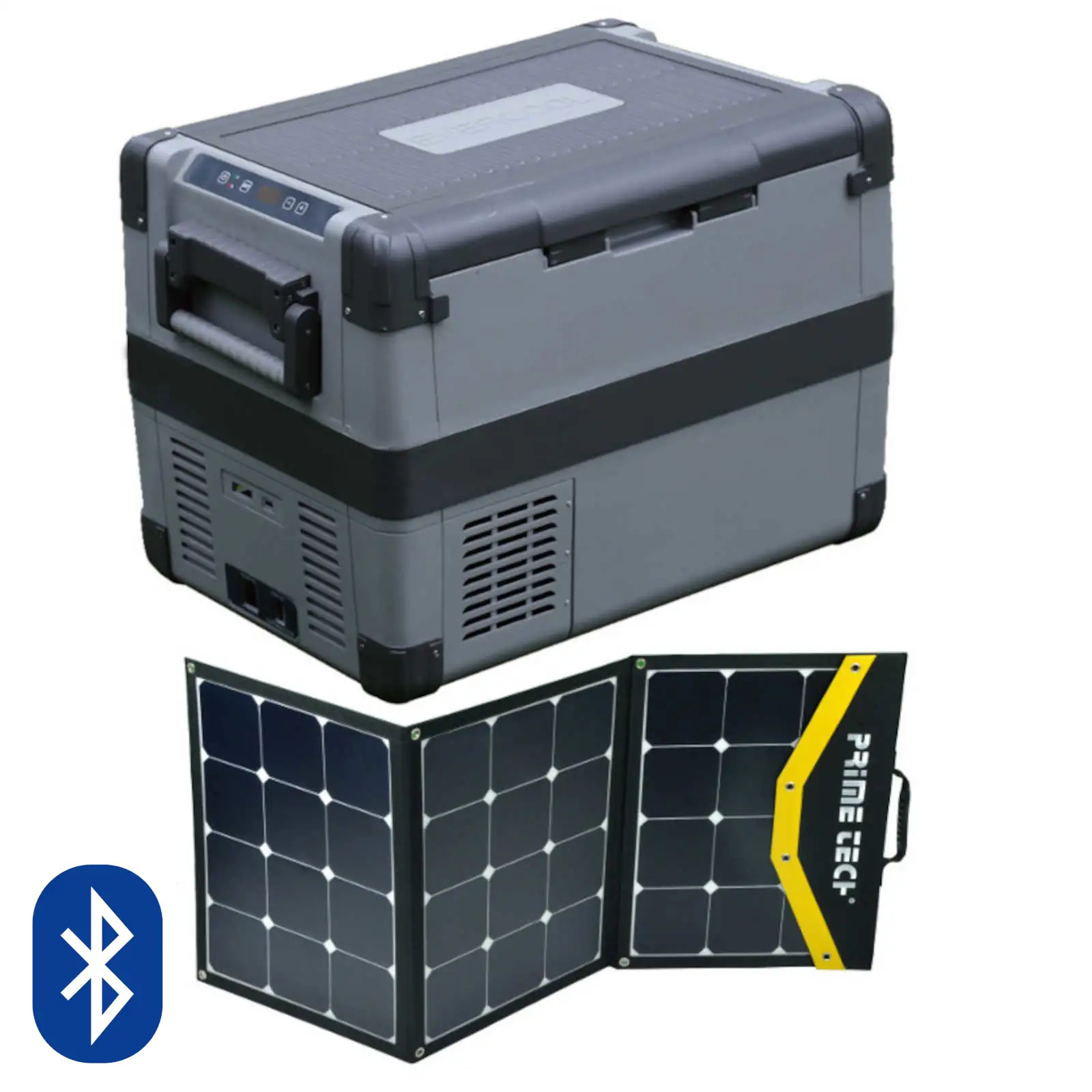 Kompressor-Kühlbox Pro-BT Bluetooth-Steuerung -22° C, 12/24 V + Solarpanel