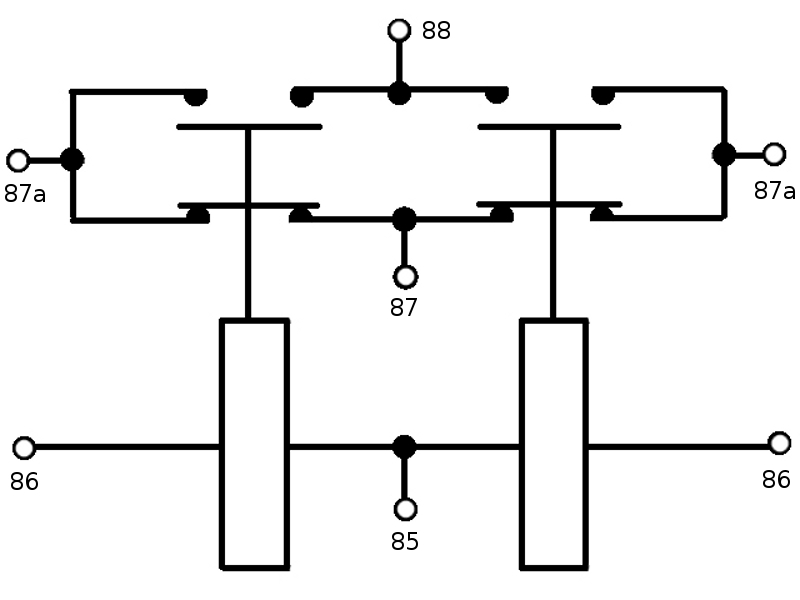 Doppel-Schwerlast-Relais (12 V, 500 A)