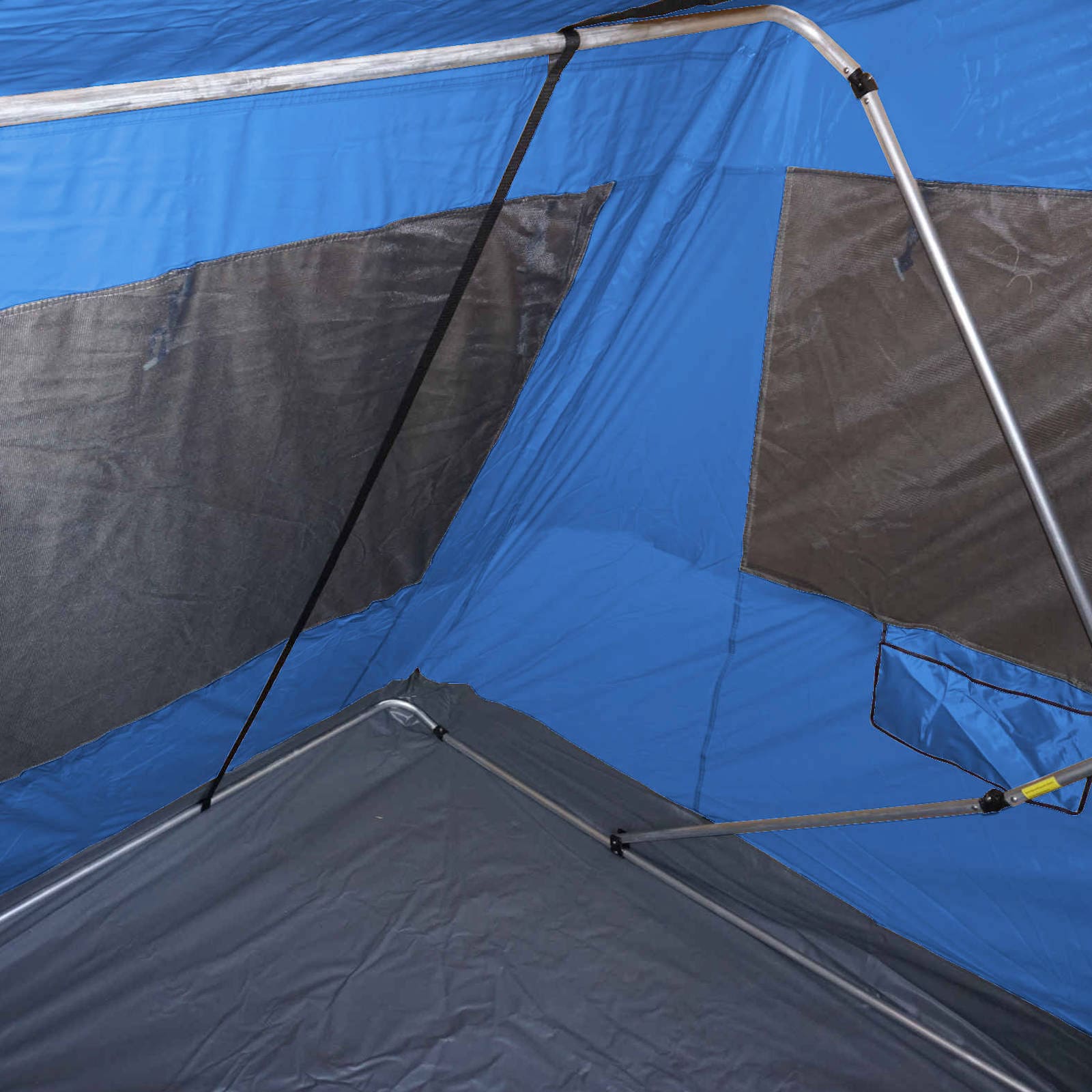 Anbauzelt 200x200x200 cm – Erweiterung zum Autodachzelt (blau)