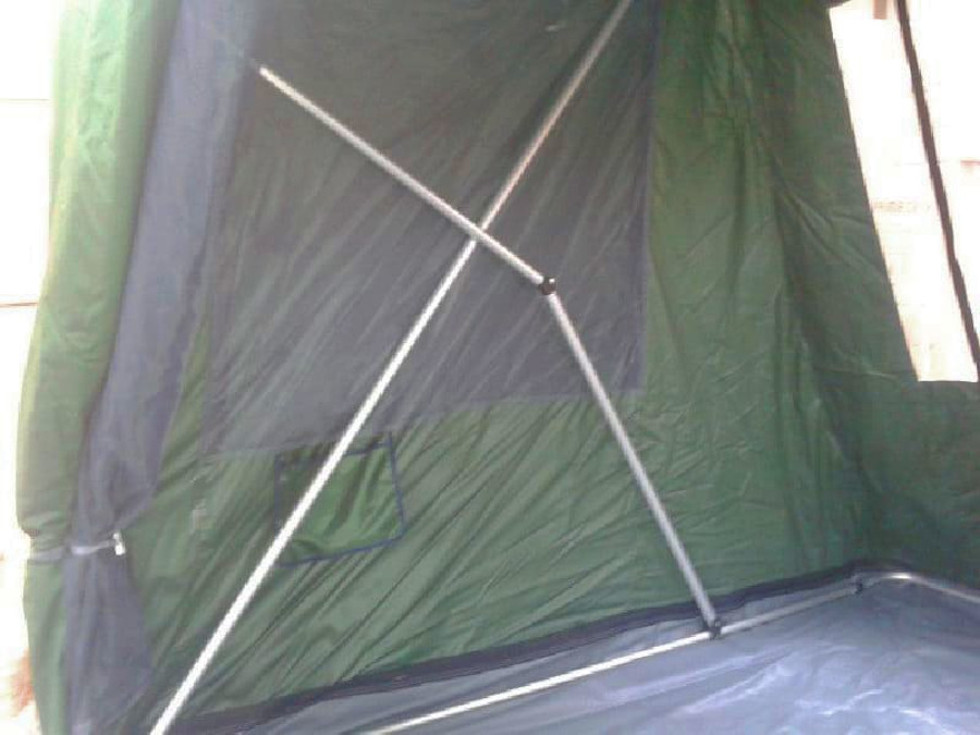 Anbauzelt 200x200x200 cm – Erweiterung zum Autodachzelt (grün)