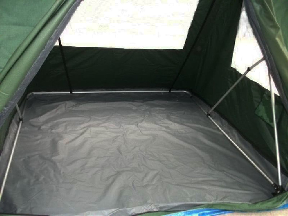 Anbauzelt 200x200x200 cm – Erweiterung zum Autodachzelt (grün)