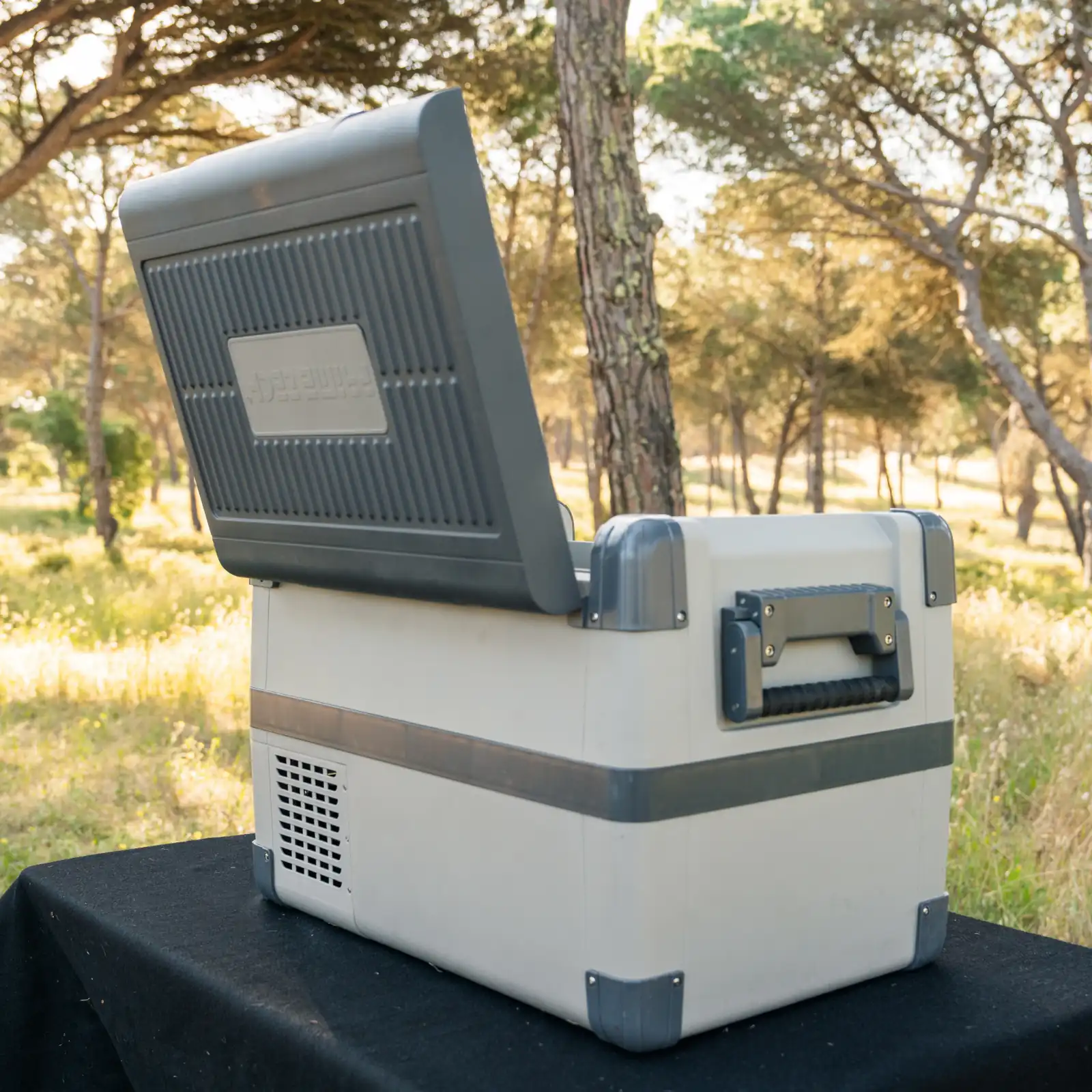Kompressor-Kühlbox Pro-Line bis -22° C, 12/24 V (28 l)   Solarpanel