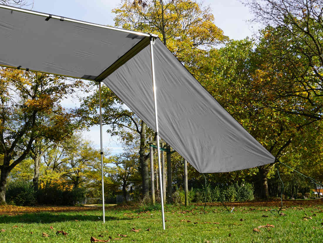 Tarp – Erweiterung zur Fahrzeug-Markise 150 cm, grau