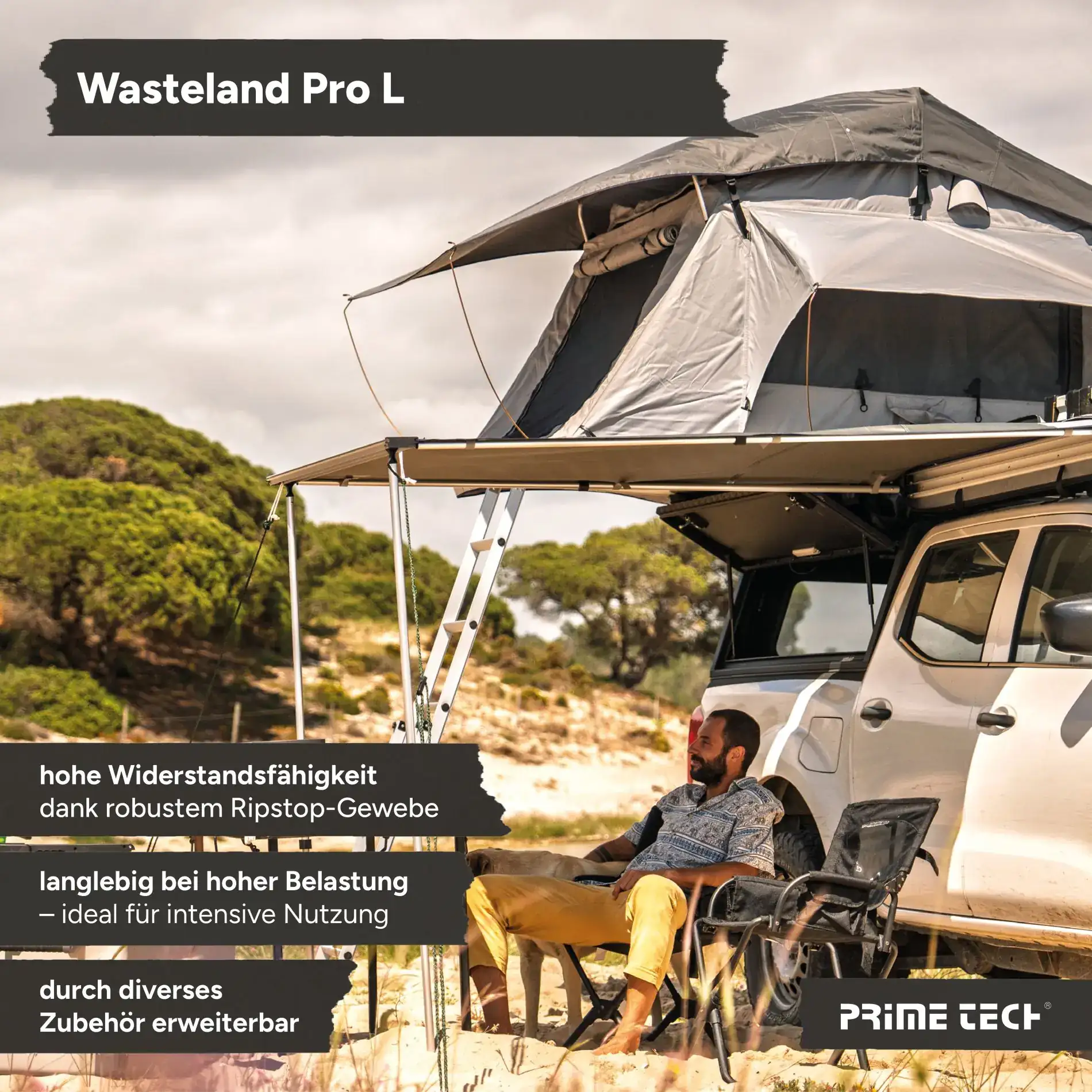 Wasteland Pro XL hell-grau / oliv-grün