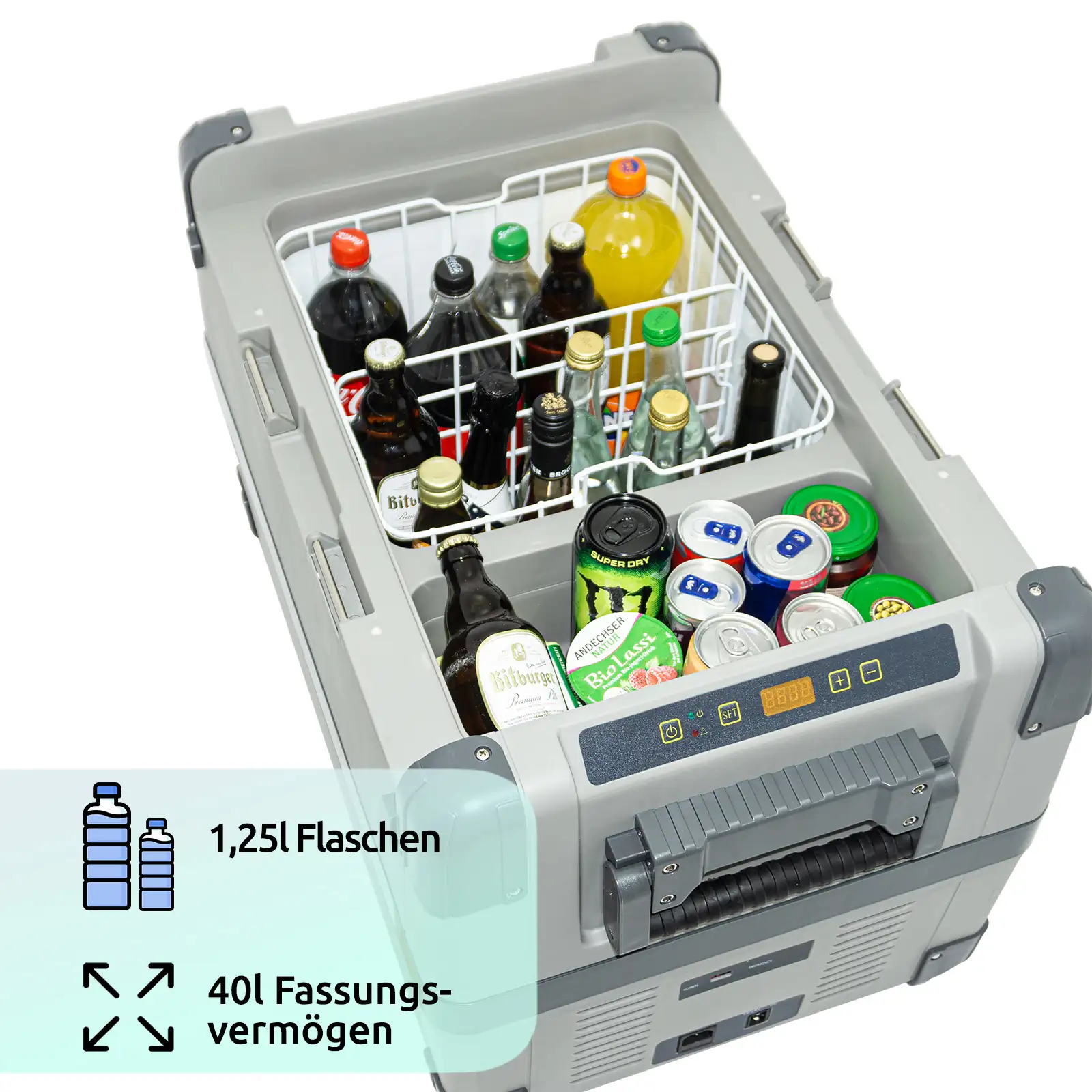 Kompressor-Kühlbox Pro-BT Bluetooth-Steuerung -22° C, 12/24 V (40 l)