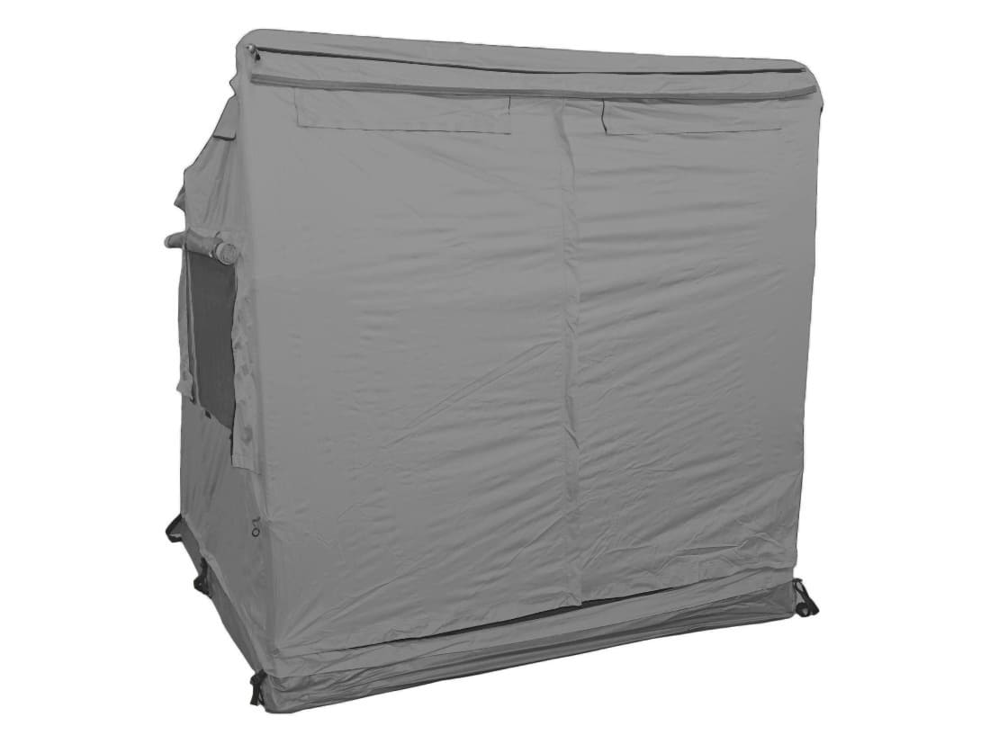 Anbauzelt 200x200x200 cm – Erweiterung zum Autodachzelt (grau)