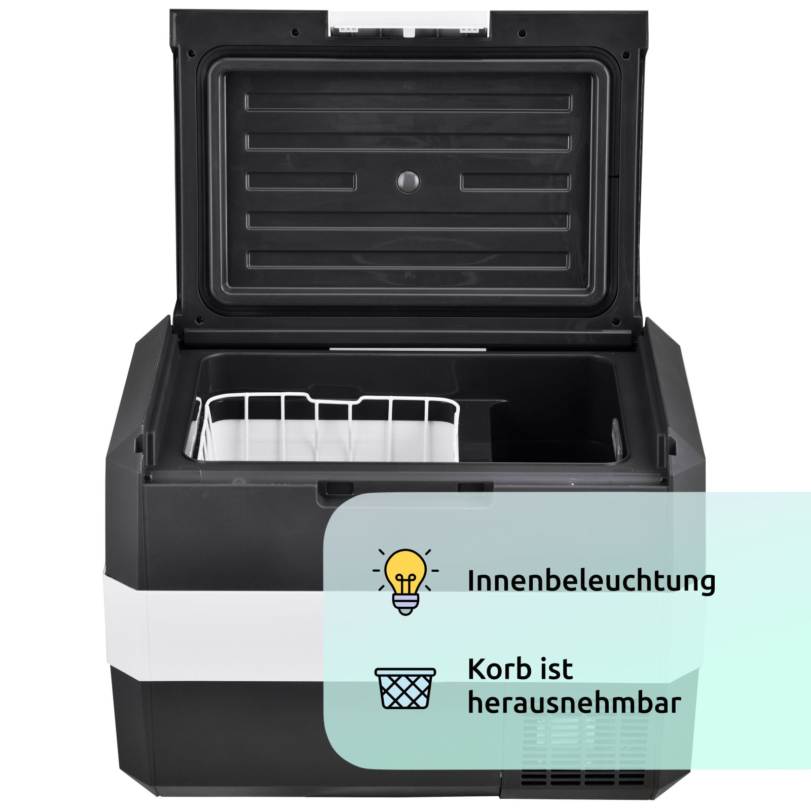 Kompressor-Kühlbox Eco-Line bis -22° C, 12/24 V   Solarpanel