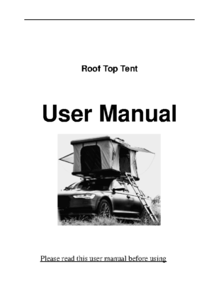 Car roof tent Utah english